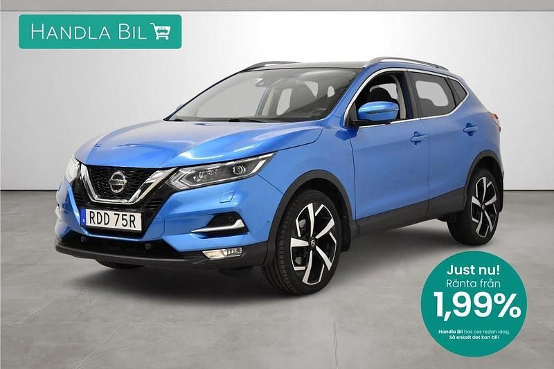 Blå Begagnad 2019 Nissan Qashqai 360º SUV | 209 900 kr (Lite dyr) - Bild 1/3