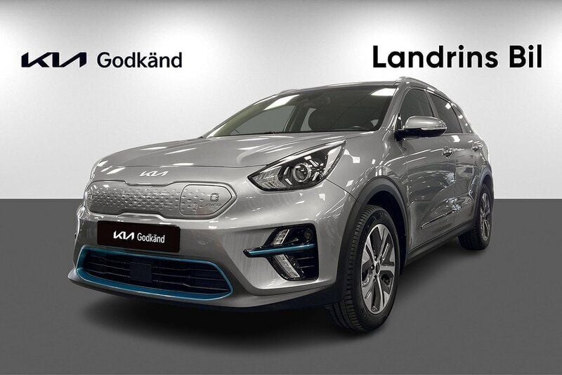 Grå (steel grey) Begagnad 2021 Kia e-Niro Advance SUV | 249 300 kr (Bra pris) - Bild 1/4