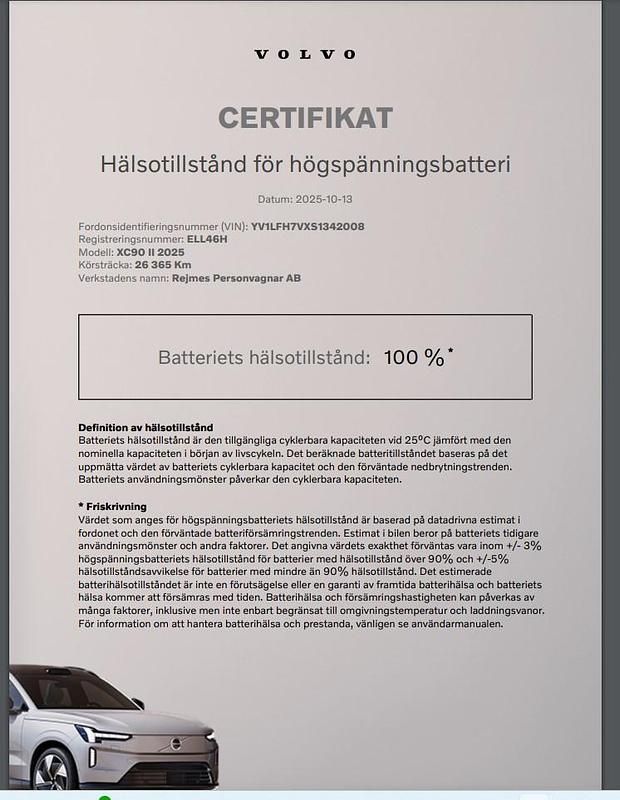 Begagnad Volvo XC90 Ultra 462 HK (339 kW) 2024 Grå SUV