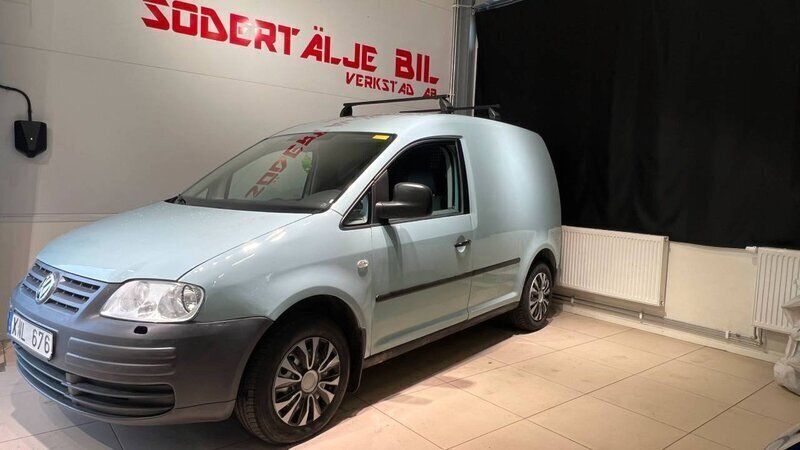 Ljusblå (blå) Begagnad 2006 VW Caddy Minibuss | 54 900 kr (Marknadspris) - Bild 1/4