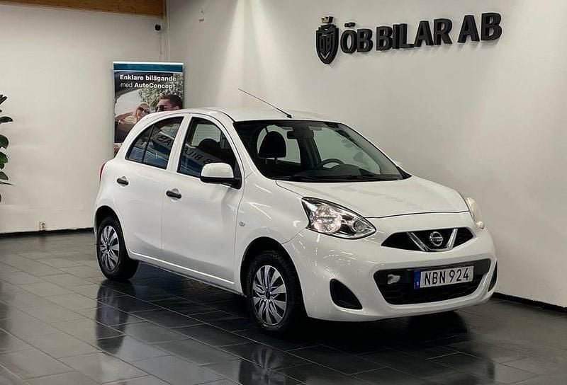Vit Begagnad 2016 Nissan Micra Halvkombi | 79 900 kr (Lite dyr) - Bild 1/4