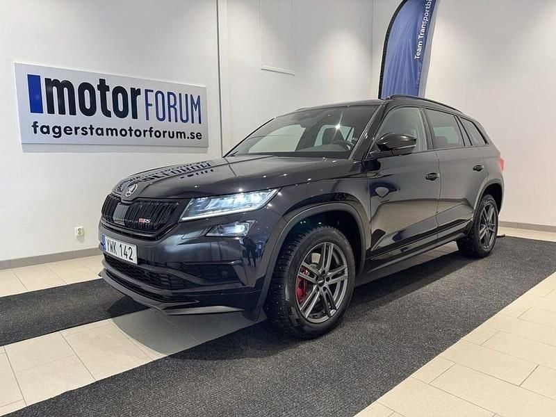 Svart Begagnad 2019 Skoda Kodiaq RS SUV | 354 900 kr (Bra pris) - Bild 1/4