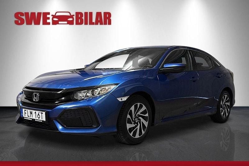 Blå Begagnad 2019 Honda Civic Comfort Halvkombi | 159 900 kr (Marknadspris) - Bild 1/4