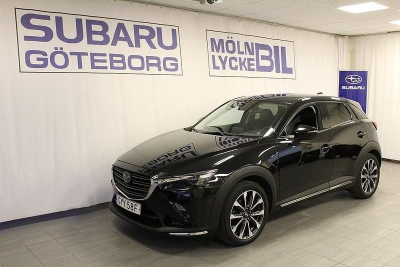Jet black Begagnad 2019 Mazda CX-3 Optimum SUV | 189 900 kr (Marknadspris) - Bild 1/4