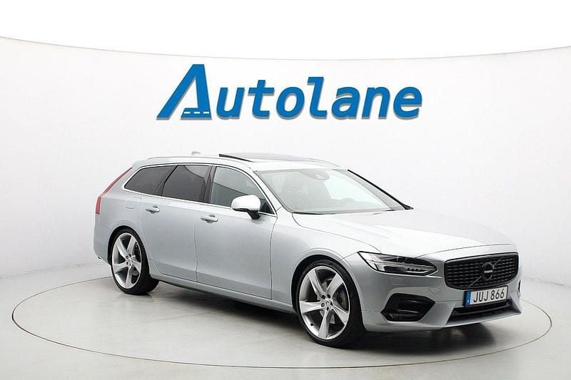 Electric silver metallic Begagnad 2018 Volvo V90 R-Design Kombi | 339 900 kr (Lite dyr) - Bild 1/3