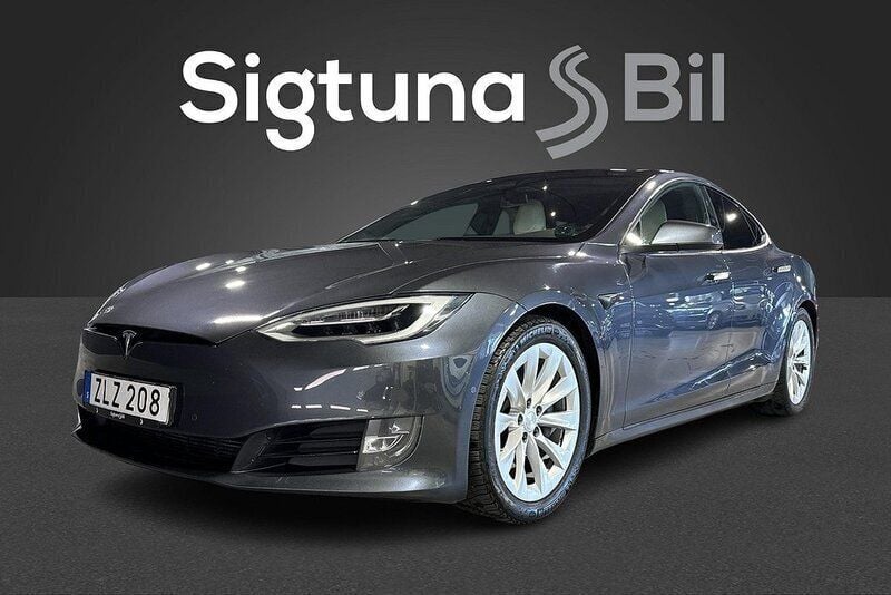 Grå Begagnad 2018 Tesla Model S Sedan | 269 800 kr (Superpris) - Bild 1/3