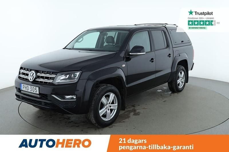 Svart Begagnad 2018 VW Amarok Pickup | 379 000 kr (Lite dyr) - Bild 1/4
