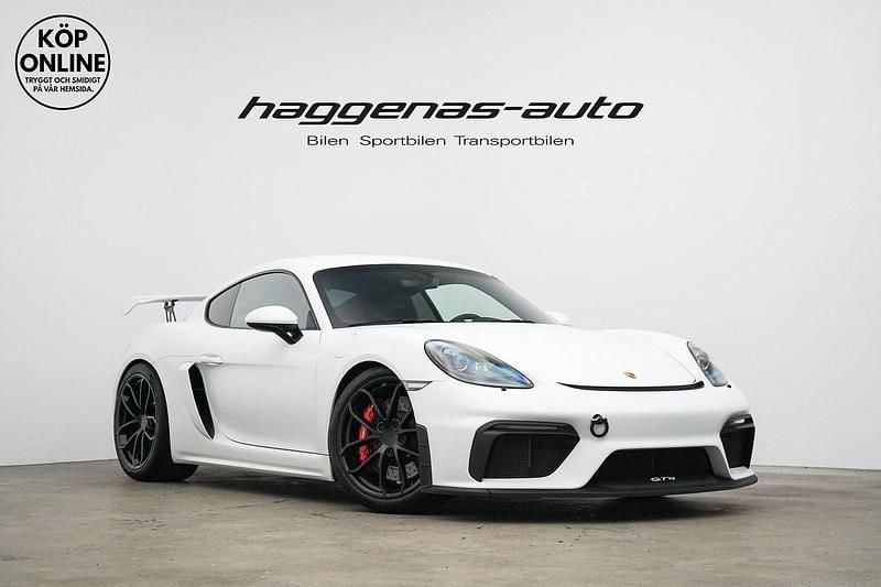 Vit Begagnad 2020 Porsche 718 Cayman GT4 Sportkupé | 1 045 000 kr (Superpris) - Bild 1/4