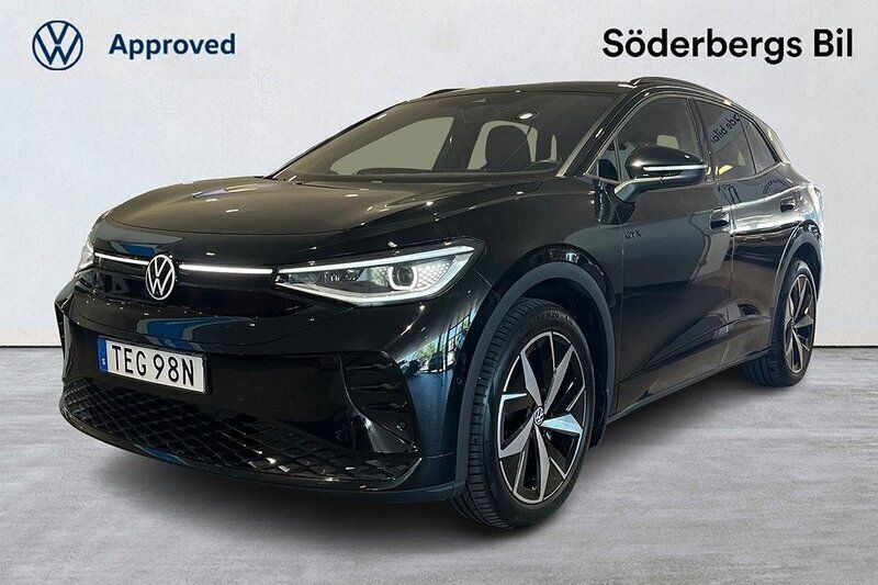 Svart Begagnad 2023 VW ID.4 GTX SUV | 434 500 kr (Marknadspris) - Bild 1/4