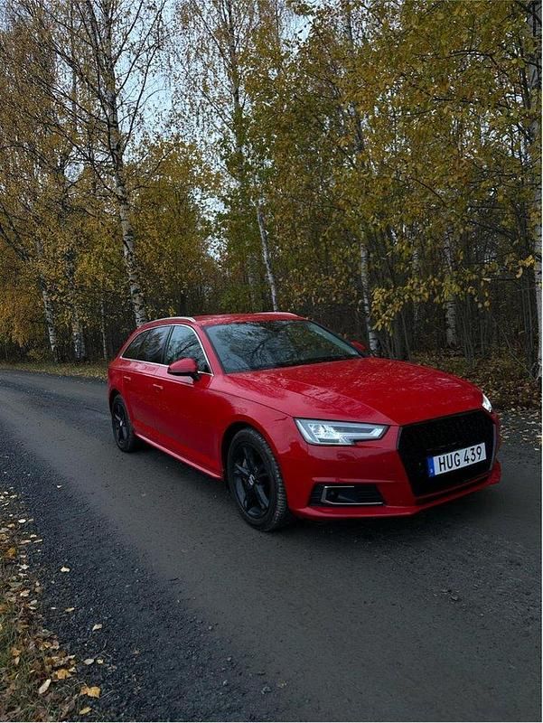 Röd Begagnad 2018 Audi A4 Kombi | 229 000 kr (Marknadspris) - Bild 1/4