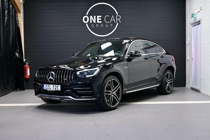 Svart Begagnad 2019 Mercedes GLC43 AMG AMG Sportkupé | 529 900 kr (Bra pris) - Bild 1/4