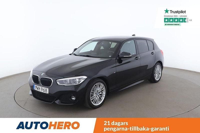 Svart Begagnad 2018 BMW 120 M Sport Halvkombi | 171 000 kr (Marknadspris) - Bild 1/4