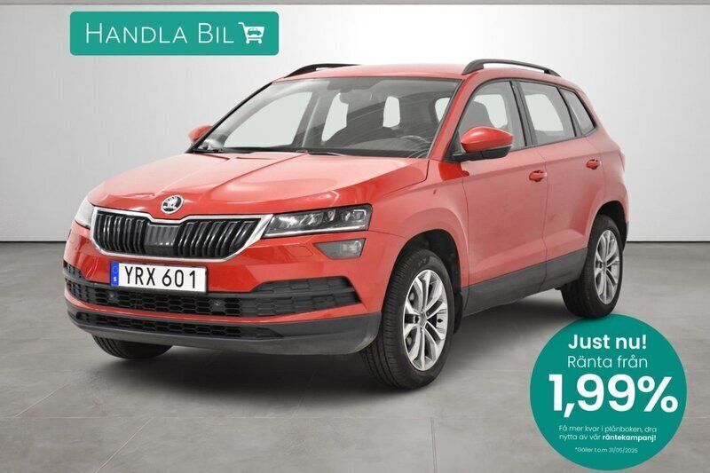 Röd Begagnad 2018 Skoda Karoq SUV | 194 900 kr (Marknadspris) - Bild 1/3