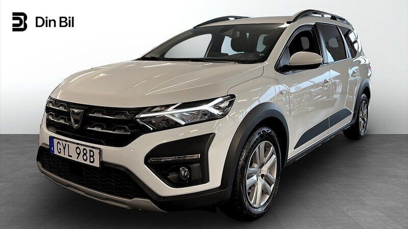 Vit Begagnad 2022 Dacia Jogger Minibuss | 169 900 kr (Marknadspris) - Bild 1/4