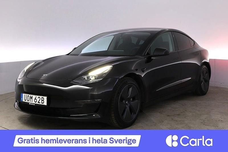 Svart Begagnad 2023 Tesla Model 3 Long Range AWD Sedan | 355 900 kr (Marknadspris) - Bild 1/4