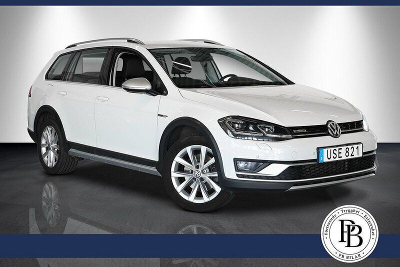 Vit Begagnad 2018 VW Golf Alltrack Kombi | 189 900 kr (Marknadspris) - Bild 1/4
