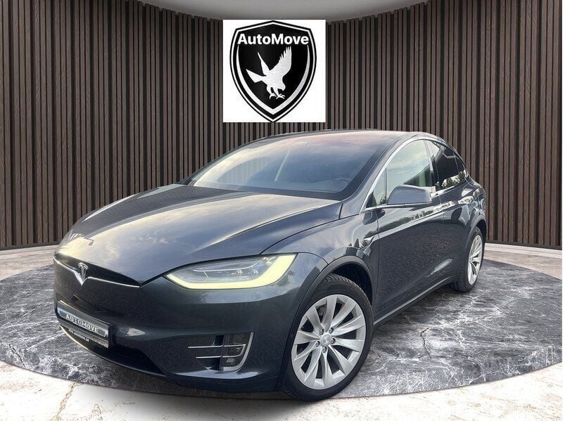 Mörkgrå Begagnad 2021 Tesla Model X SUV | 349 900 kr - Bild 1/4