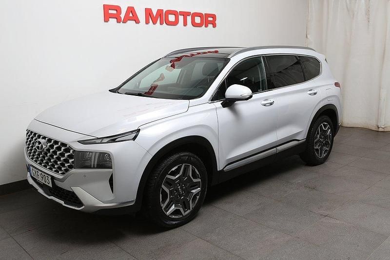 Vit Begagnad 2021 Hyundai Santa Fe Advanced SUV | 369 800 kr (Marknadspris) - Bild 1/3
