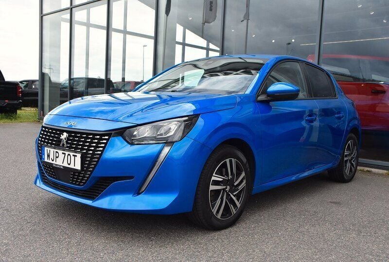 Blå Begagnad 2021 Peugeot 208 Allure Halvkombi | 159 900 kr (Bra pris) - Bild 1/4