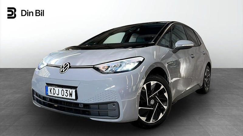 Grå Begagnad 2023 VW ID.3 Pro Performance Halvkombi | 284 900 kr (Marknadspris) - Bild 1/4