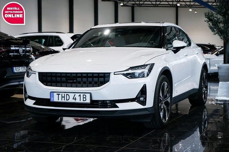 Vit Begagnad 2022 Polestar 2 Standard Range Single Motor Halvkombi | 305 500 kr (Marknadspris) - Bild 1/4