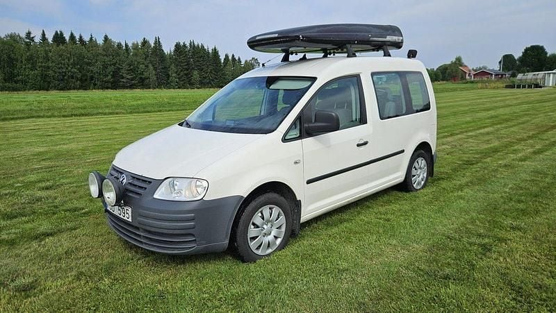 Vit Begagnad 2008 VW Caddy Life Minibuss | 63 000 kr (Lite dyr) - Bild 1/4