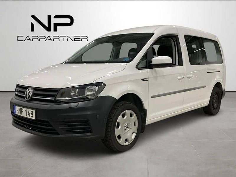 Vit Begagnad 2017 VW Caddy Maxi Life Minibuss | 139 900 kr (Superpris) - Bild 1/4