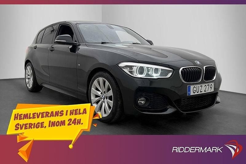 Begagnad BMW 118 M Sport 150 HK (110 kW) 2018 Svart Halvkombi