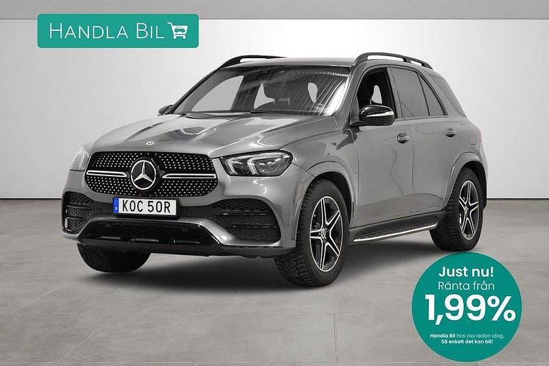 Grå Begagnad 2022 Mercedes GLE350e AMG line SUV | 679 900 kr (Marknadspris) - Bild 1/3