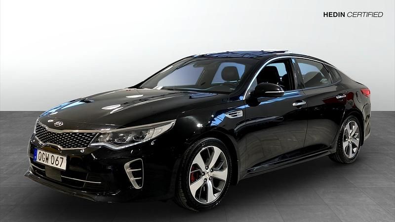 Begagnad Kia Optima Turbo 245 HK (180 kW) 2017 Svart Sedan