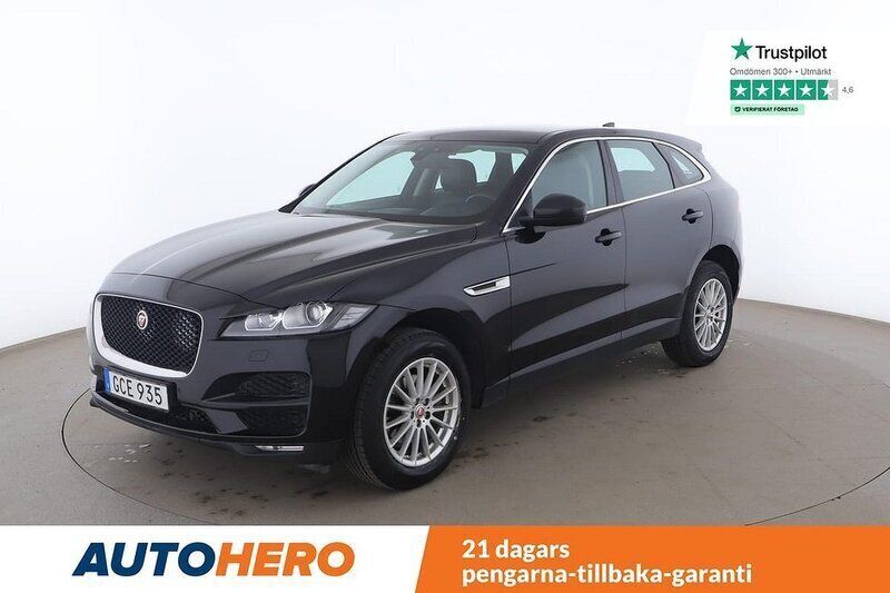 Svart Begagnad 2016 Jaguar F-Pace Prestige SUV | 207 000 kr - Bild 1/4