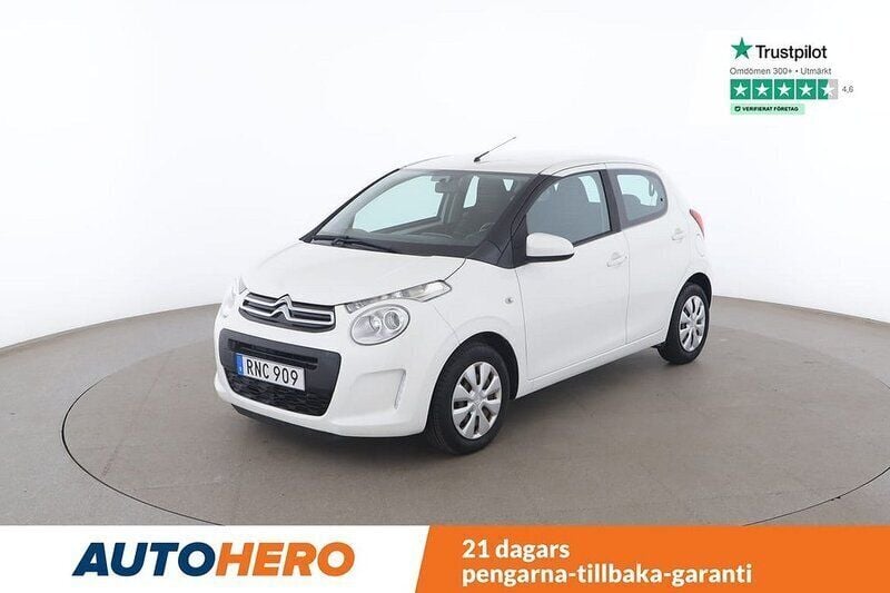 Vit Begagnad 2014 Citroën C1 Halvkombi | 101 000 kr (Marknadspris) - Bild 1/4