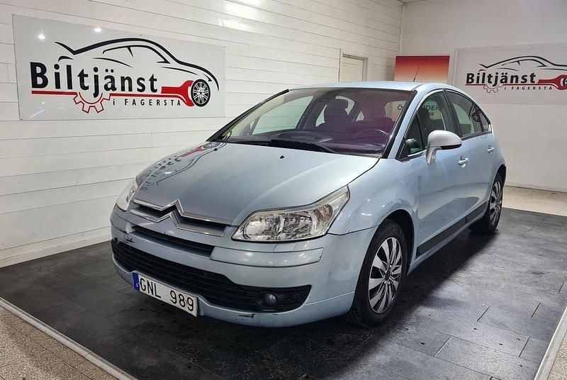 Ljusblå Begagnad 2007 Citroën C4 Halvkombi | 29 900 kr (Bra pris) - Bild 1/4