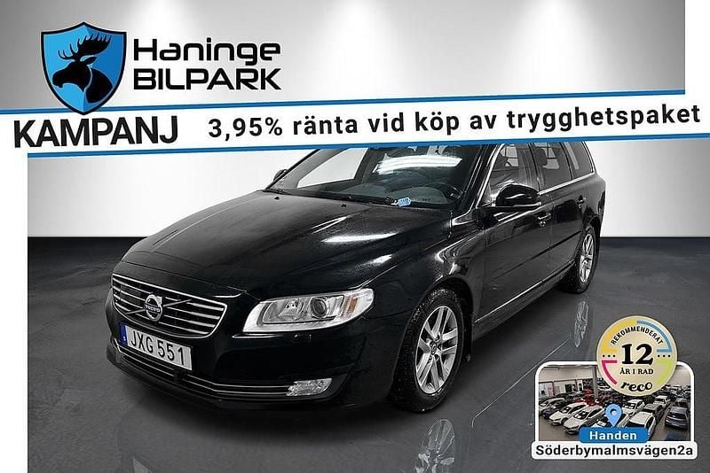 Svart Begagnad 2015 Volvo V70 Momentum Kombi | 154 995 kr (Marknadspris) - Bild 1/2