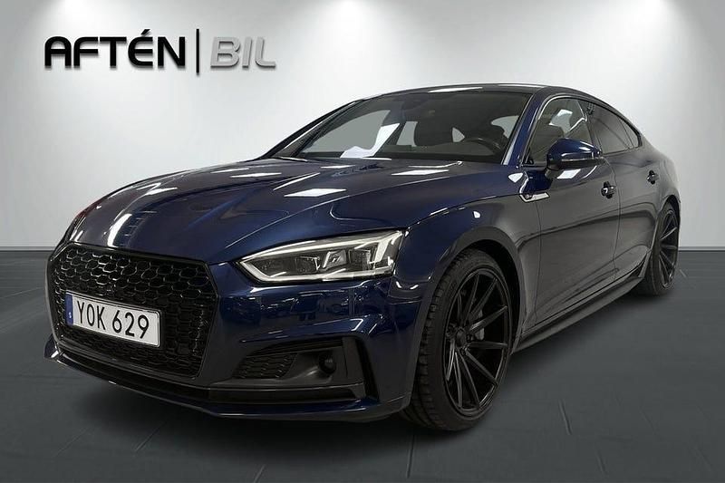 Begagnad Audi A5 Sportback S-Line 252 HK (185 kW) 2018 Svart Halvkombi