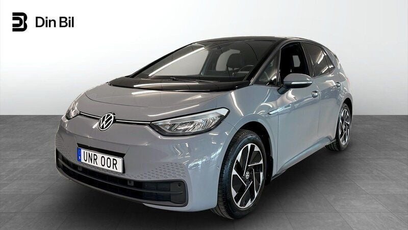 Grå Begagnad 2022 VW ID.3 Pro Performance Halvkombi | 299 900 kr (Dyr) - Bild 1/4
