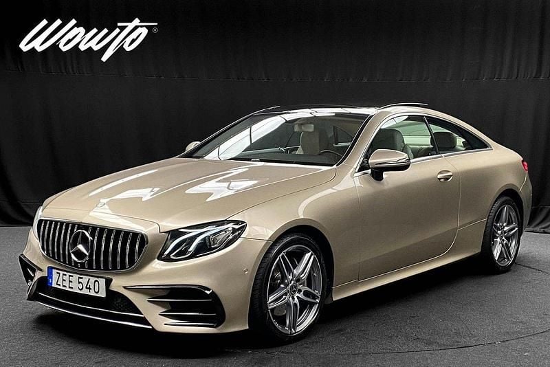 Silver Begagnad 2017 Mercedes E200 AMG Sportkupé | 329 800 kr (Bra pris) - Bild 1/3