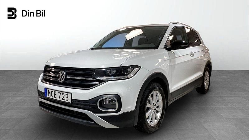 Vit Begagnad 2020 VW T-Cross SUV | 189 900 kr (Bra pris) - Bild 1/4