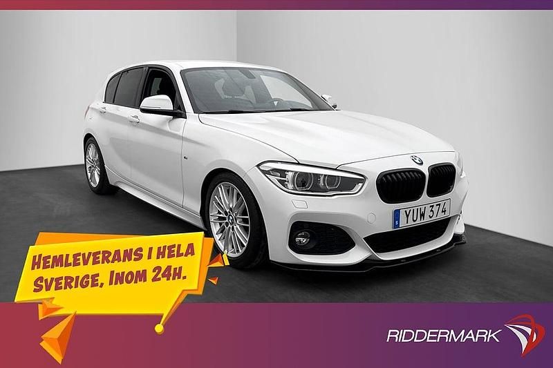 Vit Begagnad 2018 BMW 120 M Sport Halvkombi | 234 900 kr (Marknadspris) - Bild 1/3
