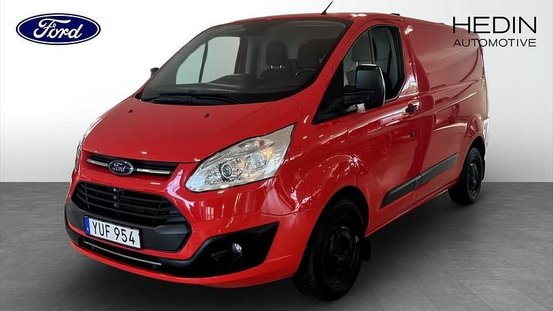 Röd (red) Begagnad 2017 Ford Transit Custom Van | 129 900 kr (Marknadspris) - Bild 1/4