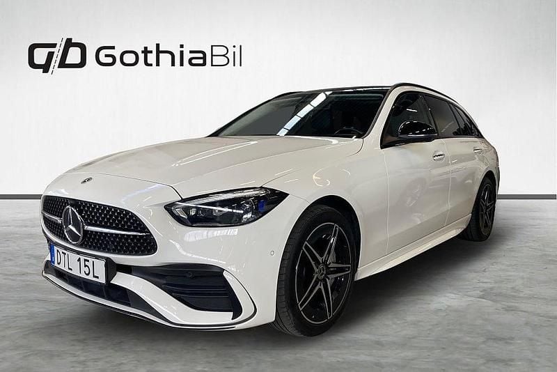 Begagnad Mercedes C300e AMG line 313 HK (230 kW) 2022 Vit Kombi