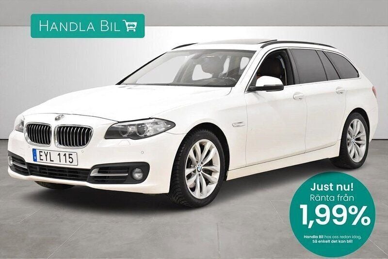 Vit Begagnad 2015 BMW 530 Kombi | 219 900 kr (Marknadspris) - Bild 1/3