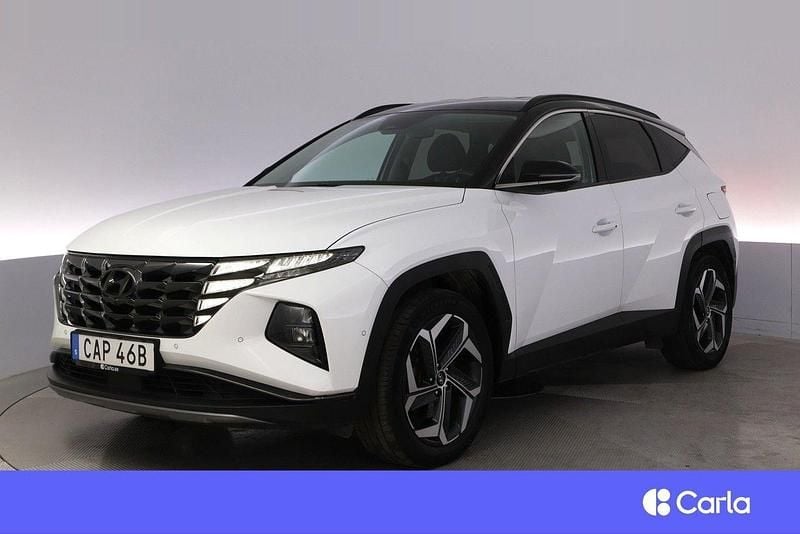 Vit Begagnad 2021 Hyundai Tucson Advanced SUV | 307 900 kr (Bra pris) - Bild 1/4