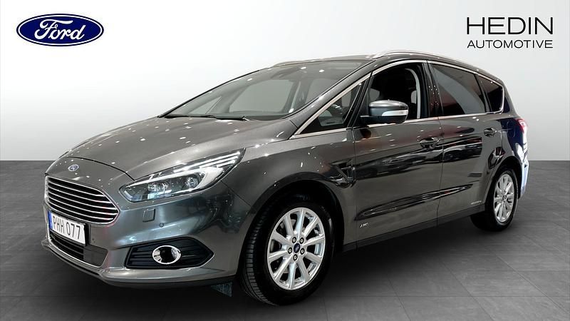 Grå (grey) Begagnad 2017 Ford S-MAX Business Edition Minibuss | 210 000 kr (Marknadspris) - Bild 1/4
