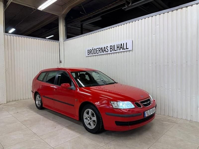 Röd Begagnad 2005 Saab 9-3 Linear Kombi | 34 900 kr (Marknadspris) - Bild 1/4