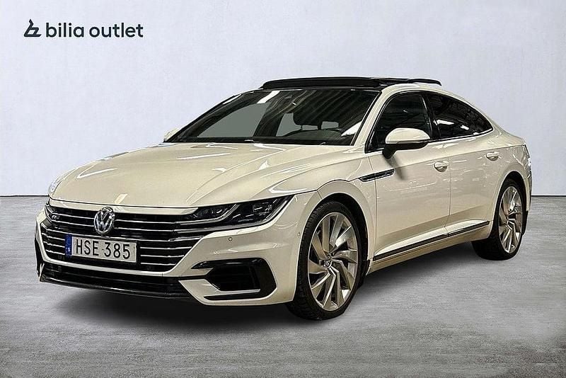 Vit Begagnad 2018 VW Arteon GTS Sedan | 239 900 kr (Marknadspris) - Bild 1/3