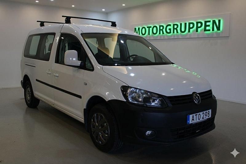 Vit Begagnad 2011 VW Caddy Maxi Minibuss | 59 900 kr (Marknadspris) - Bild 1/4