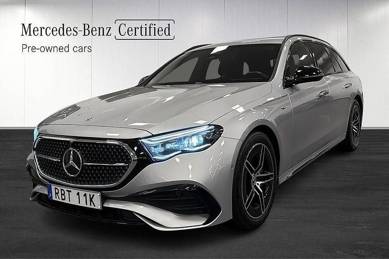 Silver Begagnad 2024 Mercedes E300 AMG Kombi | 649 000 kr (Marknadspris) - Bild 1/4