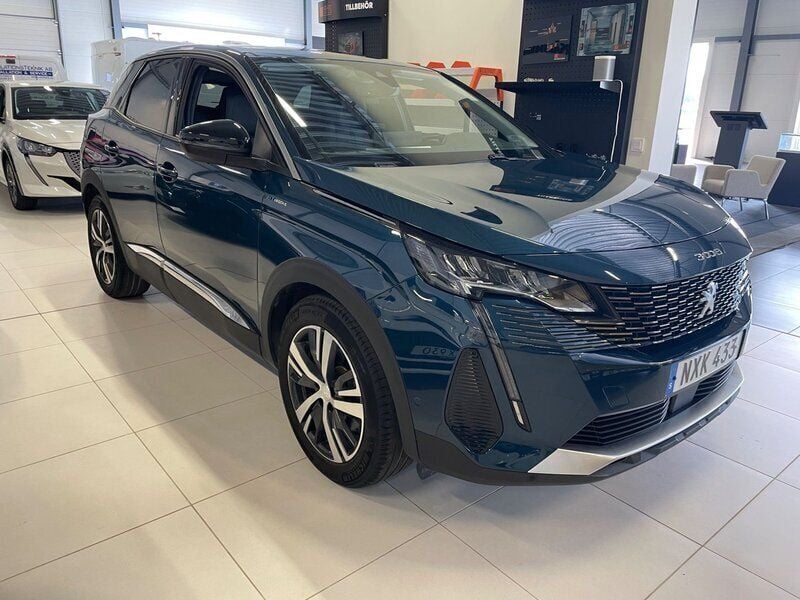 Blå Begagnad 2022 Peugeot 3008 Allure SUV | 289 900 kr (Marknadspris) - Bild 1/4