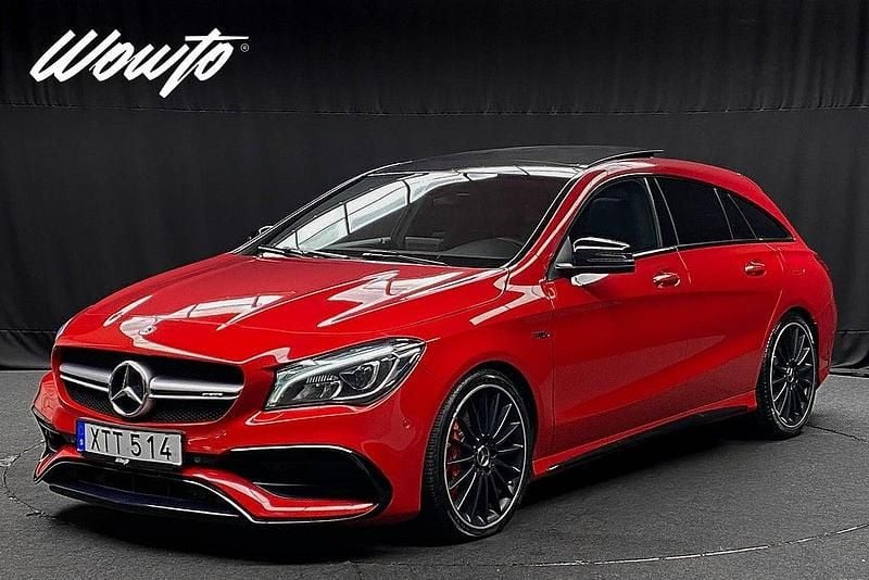 Röd Begagnad 2017 Mercedes CLA45 AMG Shooting Brake AMG Kombi | 269 800 kr - Bild 1/3